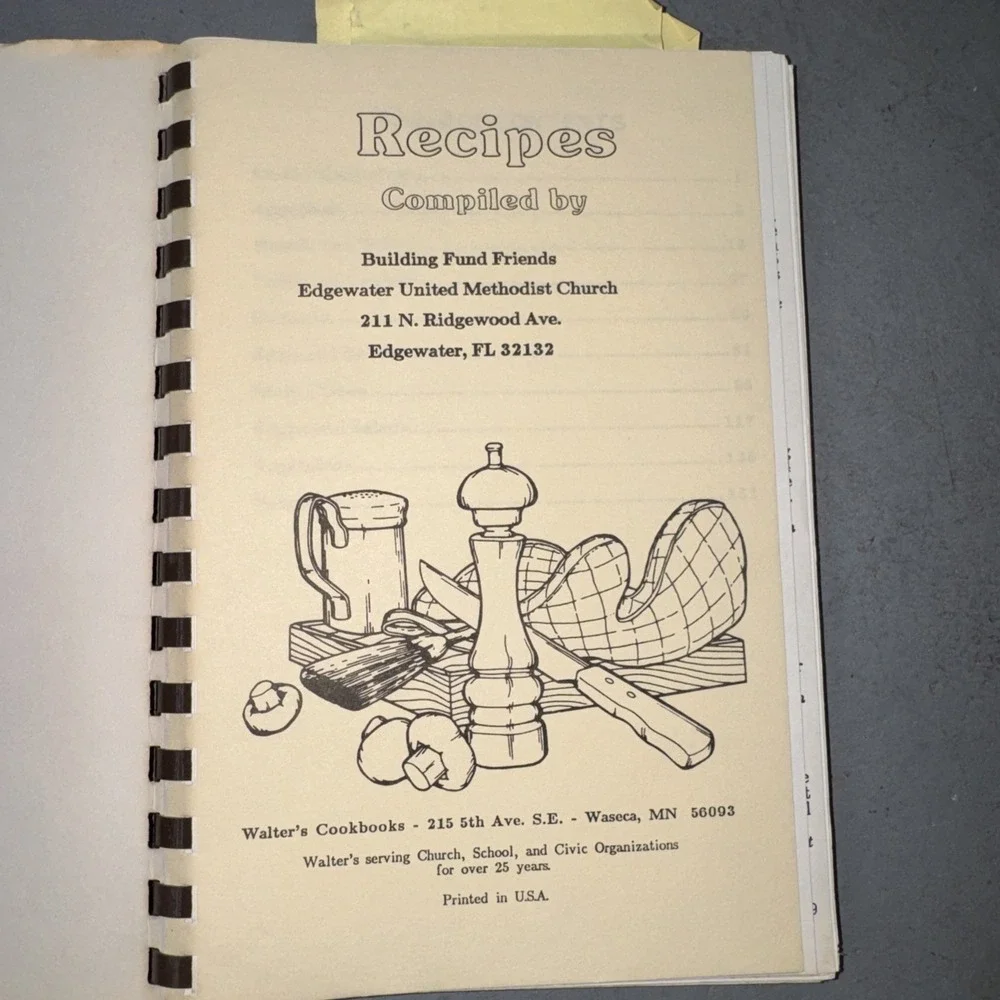 Vintage Wichita, Kansas Church Cookbook COVENANT PRESBYTERIAN Comb Walter's